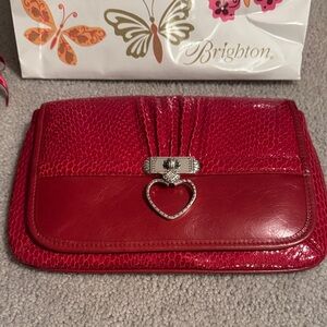 Brighton Scarlet Heart Clutch